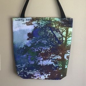 Autumn tree reusable double sided tote bad
